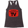 as seen in front of the the tv Racerback Tank