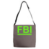mens fbi print casual slim Adjustable Strap Totes