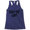 crazy cat lady Racerback Tank