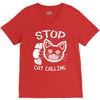 stop cat calling V-Neck Tee