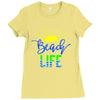 beach life Ladies Fitted T-Shirt