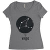 Virgo Zodiac Sign Minimal Design Women's Triblend Scoop T-shirt
