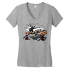 oblivious ninja trick or treat Women's V-Neck T-Shirt
