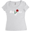 sagittarius zodiac rose Women's Triblend Scoop T-shirt