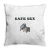 safe sex Throw Pillow