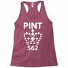 british pint funny Racerback Tank