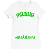 tyler durden will save us all fight club anarchist Ladies Fitted T-Shirt