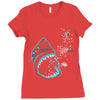 shark attack!!! Ladies Fitted T-Shirt