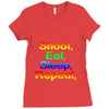 shoot eat sleep repeat gun Ladies Fitted T-Shirt