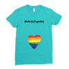 Worth The Wait Rainbow Ladies Fitted T-Shirt