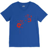 bloody hand print funny zombie kill undead blood horror killer V-Neck Tee