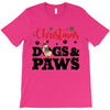 christmas dogs and paws T-Shirt