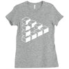 sheldon dreieck big bang theory triforce illusion 3d nerd fun usa Ladies Fitted T-Shirt