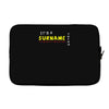 it's a surname thing Laptop sleeve