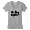 the dogfather cavalier king charles spaniel Women's V-Neck T-Shirt