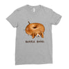 beagle bagel Ladies Fitted T-Shirt