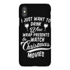 drink wine &amp; watch christmas movies iPhoneX