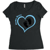 Baby Boy with Heart Any Name Customized Women's Triblend Scoop T-shirt