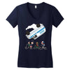 stranger peanuts Women's V-Neck T-Shirt