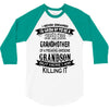 Super Cool Grandmother Of A Freaking Awesome Grandson 3/4 Sleeve Shirt