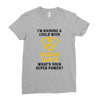 I'm Raising A Child With Childhood Cancer What's Your Super Power Ladies Fitted T-Shirt