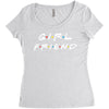 girlfriend friends tv show parody Women's Triblend Scoop T-shirt