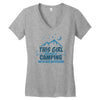 This Girl Loves Camping With Her Boyfriend Women's V-Neck T-Shirt