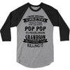 Super Cool Pop Pop Of A Freaking Awesome Grandson 3/4 Sleeve Shirt