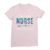 i'm a good nurse i just cuss a lot Ladies Fitted T-Shirt
