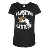 pawsitive catitude Maternity Scoop Neck T-shirt