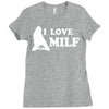 I Love Milf Ladies Fitted T-Shirt