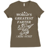 world's greatest farter i mean father Ladies Fitted T-Shirt