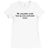 neuroscience humor Ladies Fitted T-Shirt