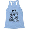 fathers day papa's Racerback Tank