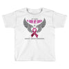 my hero is now my angel breast cancer awareness Toddler T-shirt
