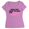 girls just want to have fundamental rights Women's Triblend Scoop T-shirt