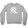 born to cycle forced to work Crewneck Sweatshirt