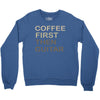coffee then guitar Crewneck Sweatshirt