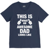 this is what an awesome dad looks like V-Neck Tee