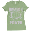 uganda power Ladies Fitted T-Shirt