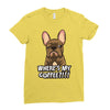 where's my coffee Ladies Fitted T-Shirt