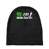 zombie never give up fun Baby Beanies