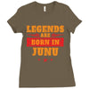 Legends Are Born In June Ladies Fitted T-Shirt