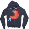 stomach cancer awareness Zipper Hoodie