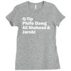 tribe called quest names Ladies Fitted T-Shirt