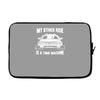my other ride is a time machine Laptop sleeve