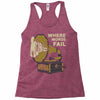 where words fail music speaks Racerback Tank