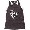 music heart rock baseball jersey Racerback Tank