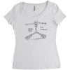 flux capacitor Women's Triblend Scoop T-shirt