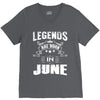 Legends Are Born In June V-Neck Tee